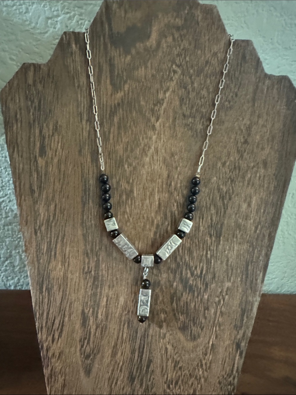 Vintage Native American Barrel Bead Necklace